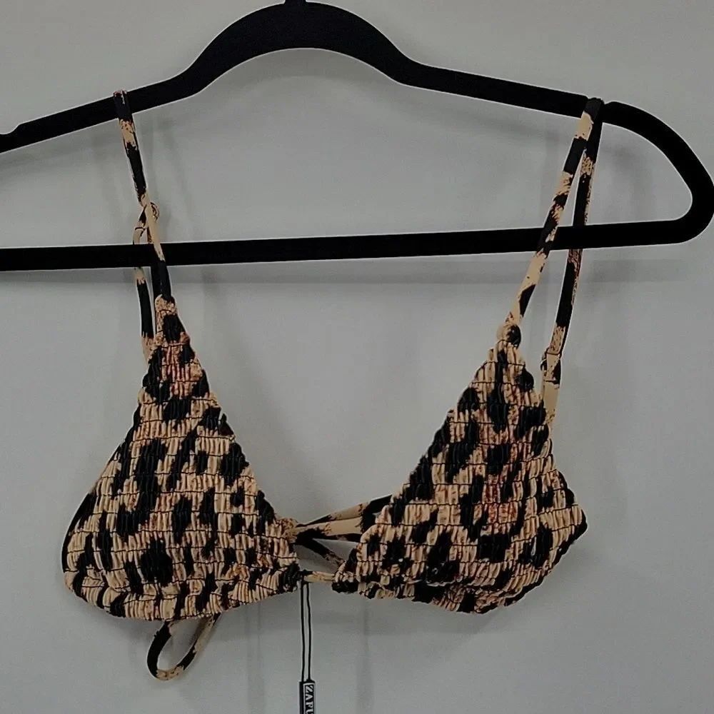 3For$20 Zaful bikini top leopard print size S